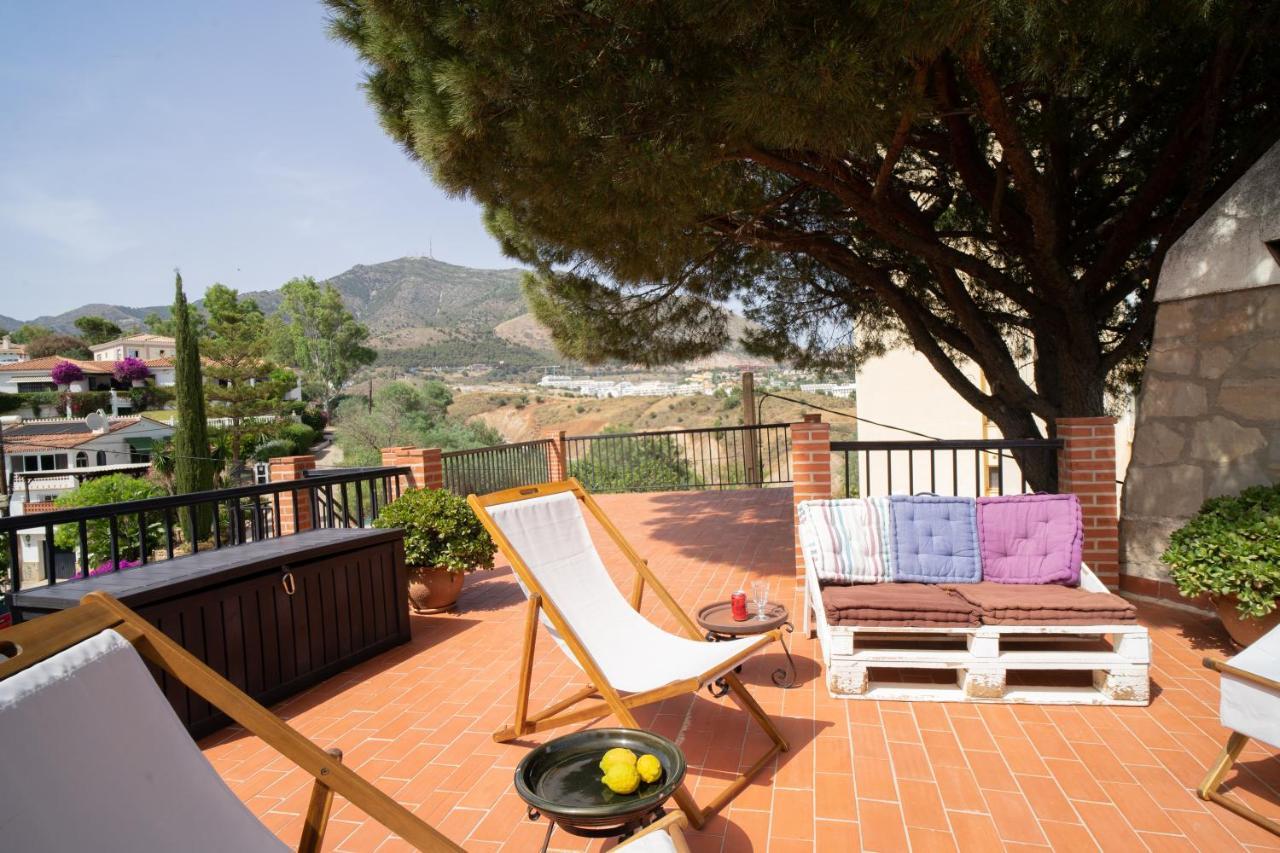 Casa Ancladero Big Rooftop Terrace, 2 Bedroom Guesthouse W Garden And View Fuengirola Exteriér fotografie